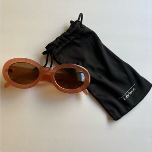 & Other Stories Oval Brown Sunglasses